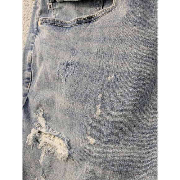 Judy Blue Skinny Jeans Lace Patch Womens 22W Bleach Splash Destroyed Distressed - Picture 12 of 16